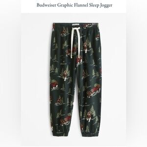 Abercrombie Budweiser Fleece Joggers